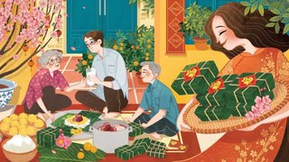 Hình nền Tết 2026 gia đình ngày Tết