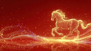 Hình nền Tết 2026 con giáp Bính Ngọ mạnh mẽ