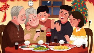 Hình nền Tết 2026 bữa cơm gia đình