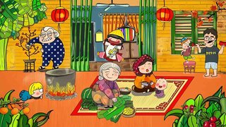 Hình nền Tết 2026 bánh chưng truyền thống Việt Nam