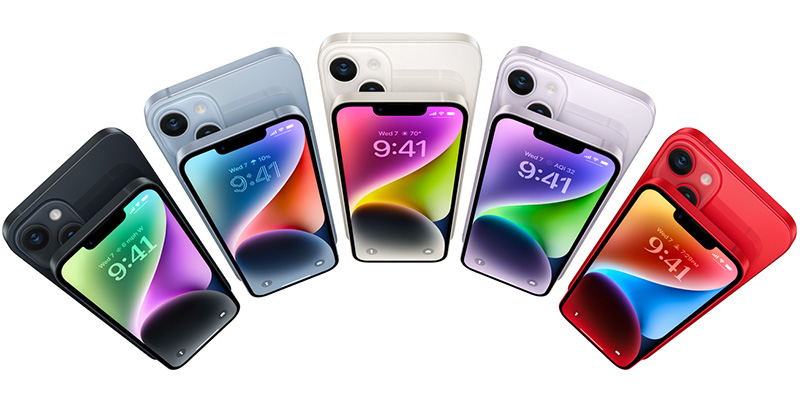 5 phiên bản màu sắc của iPhone 14