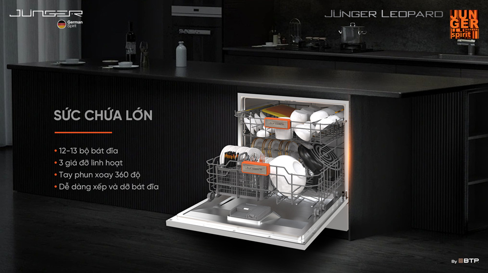 Junger DWJ-100 sức chứa 12-13 bộ bát đĩa châu Âu