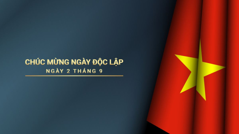 Hình ảnh chào mừng ngày Quốc khánh 2/9 trang trọng