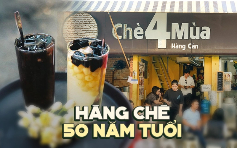 Quán chè 4 Mùa – địa chỉ chè đậu đỏ ngon Hà Nội