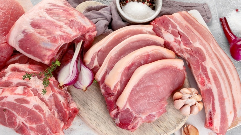 Những miếng thịt heo tươi ngon