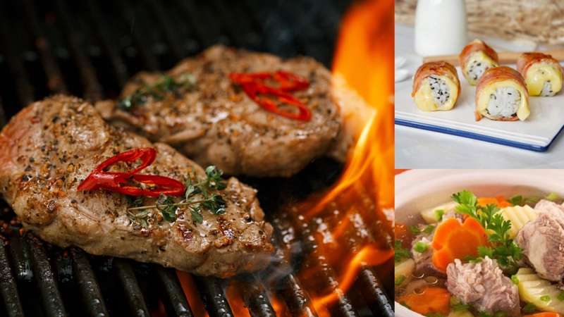 Món thịt heo nướng thơm ngon hấp dẫn