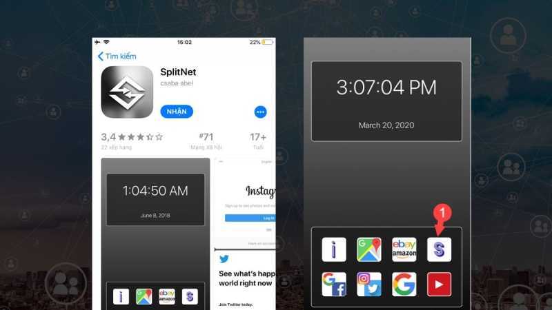 SplitNet – app chia đôi màn hình điện thoại tiện lợi