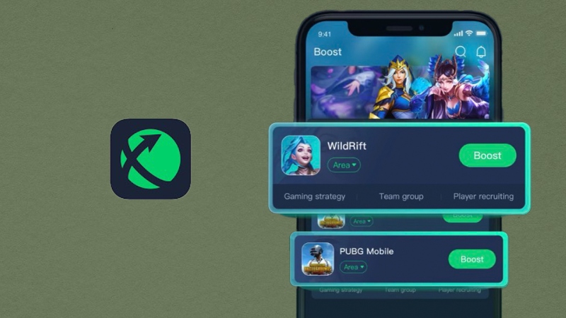Giao diện XY Game Booster tối ưu cho Wild Rift và PUBG Mobile