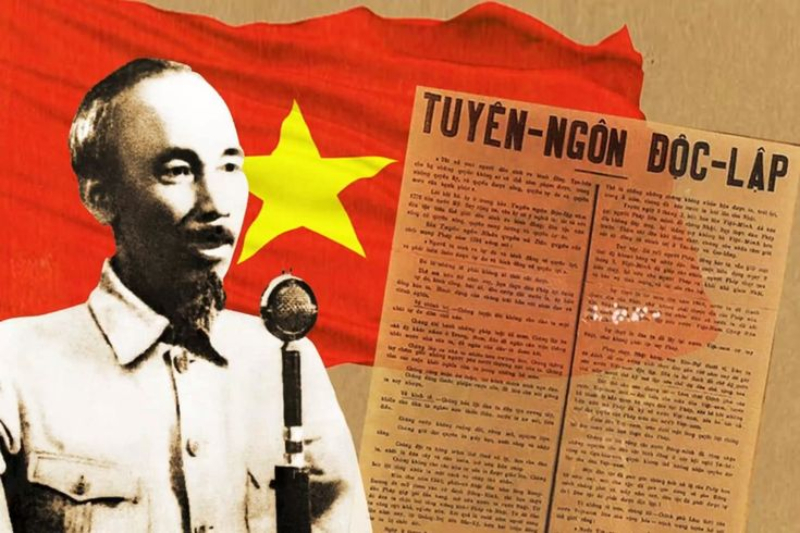 Background Bác Hồ với toàn bộ bản Tuyên ngôn Độc lập