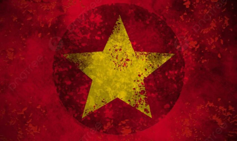 Background cờ đỏ sao vàng với gam màu cực đẹp