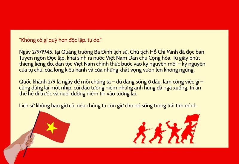 Bài viết hay về ngày Quốc khánh mang đến cảm xúc thiêng liêng