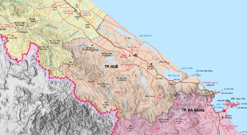 Bản đồ hành chính chi tiết thành phố Huế năm 2025