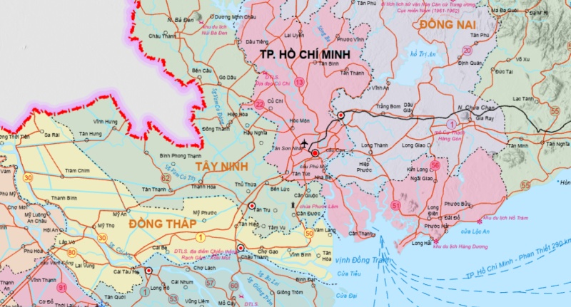 Chi tiết bản đồ thành phố Hồ Chí Minh sau sáp nhập