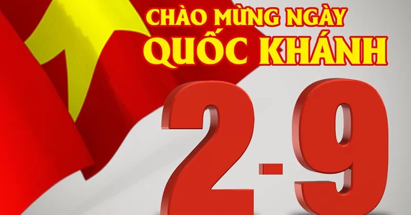 Băng rôn 2/9 chào mừng ngày Quốc khánh