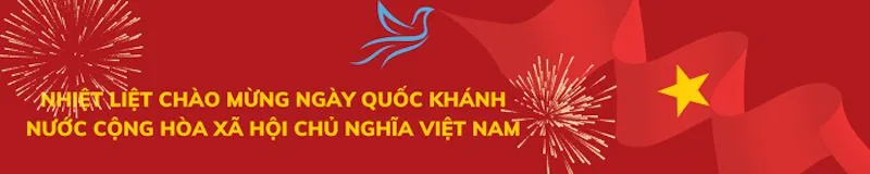 Băng rôn 2/9 chúc mừng đất nước Việt Nam