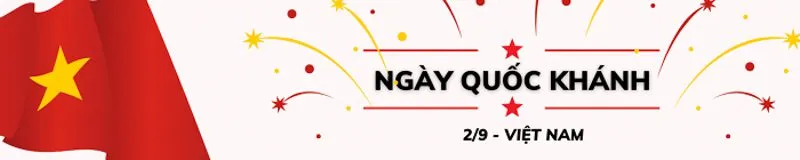 Băng rôn ngày Quốc khánh 2/9 Việt Nam