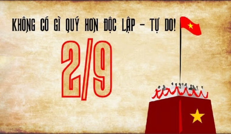Mẫu poster không có gì quý hơn độc lập - tự do