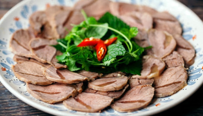 Đĩa bắp bò ngâm mắm