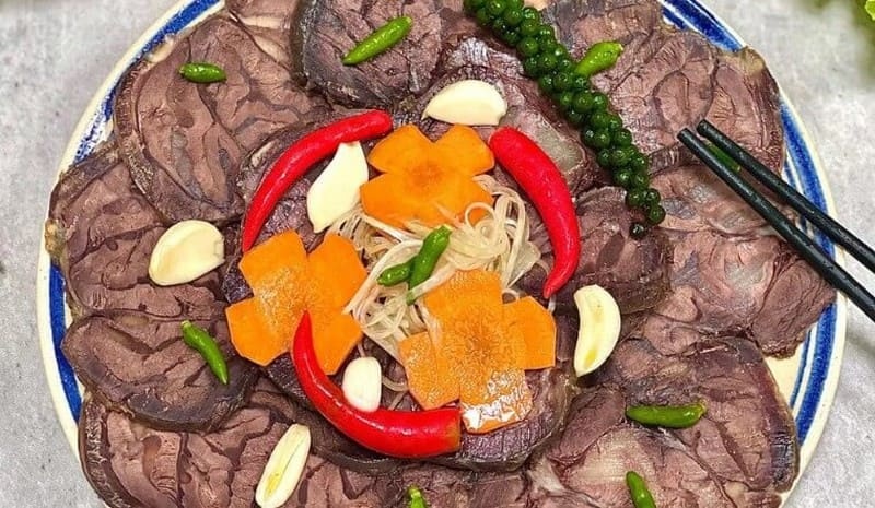 Đĩa bắp bò ngâm dấm