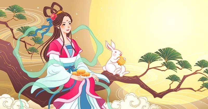 Chị Hằng và thỏ ngọc trên cung trăng