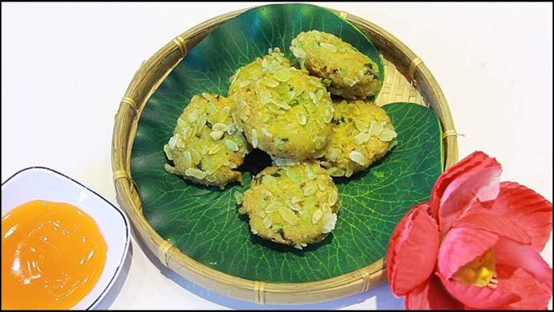  Chả cốm chay màu sắc hấp dẫn, thơm ngon