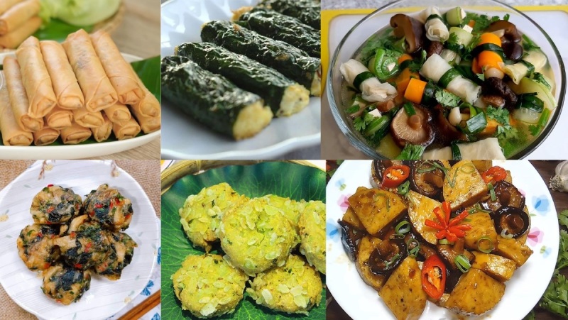 các món ăn từ chả chay hấp dẫn không kém gì món mặn