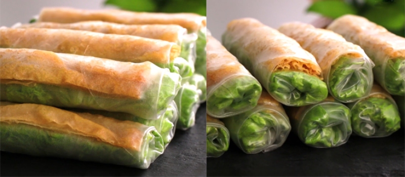 gỏi cuốn từ chả chay ngon không thua kém món mặn