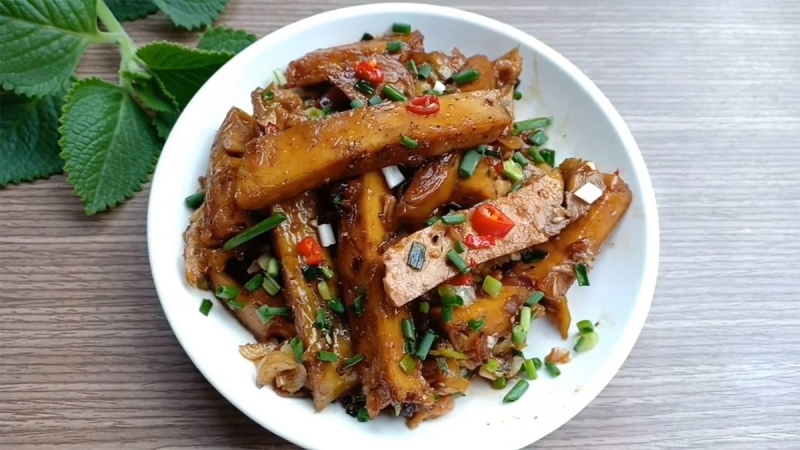 chả chay kho tiêu cay nồng hấp dẫn