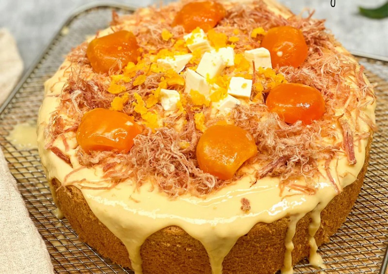 Bánh bông lan trứng muối chà bông