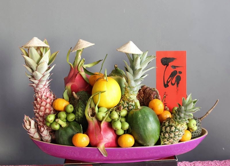 Mâm trái cây ngày Tết