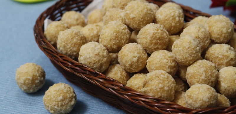 Bánh nhãn tròn phủ đường
