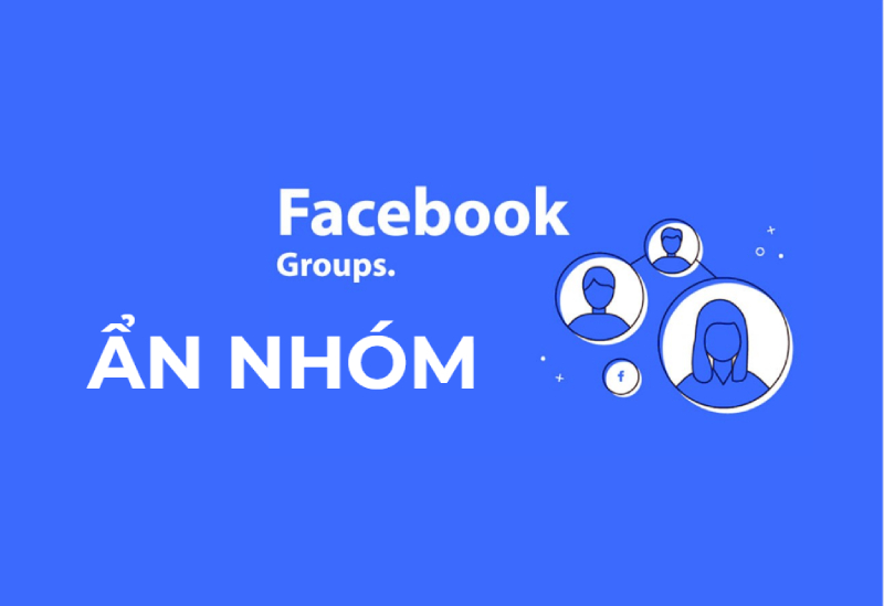 Minh họa ẩn nhóm trên Facebook