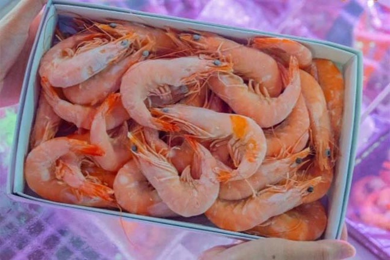 Tôm luộc đóng hộp cấp đông