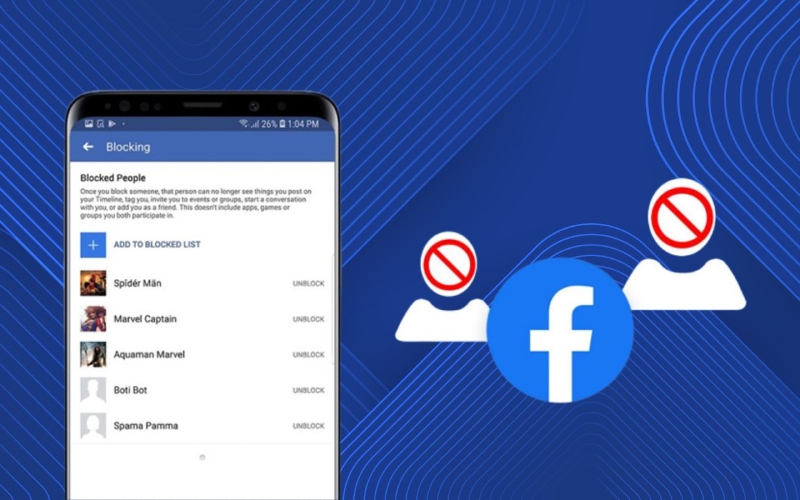 Minh họa tài khoản Facebook bị khóa