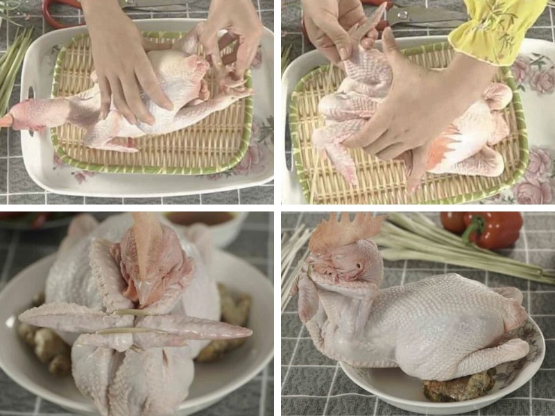 Hướng dẫn buộc gà cánh tiên