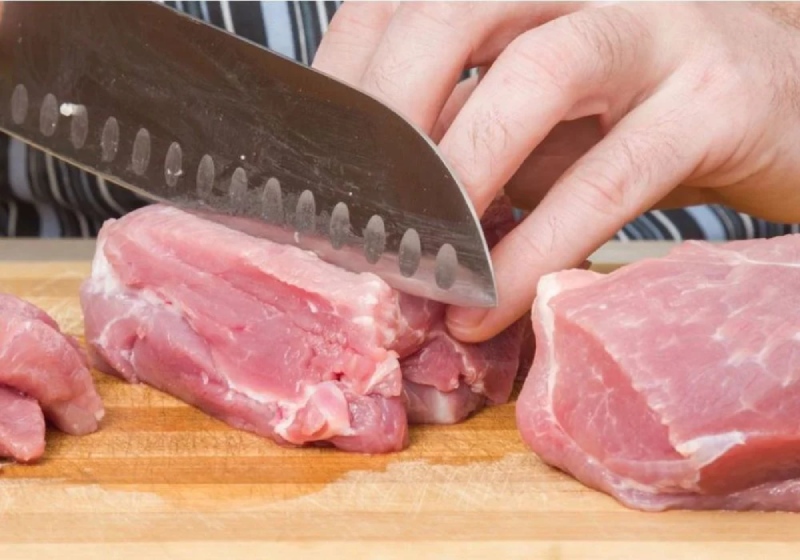 Hướng dẫn cách thái thịt dọc thớ