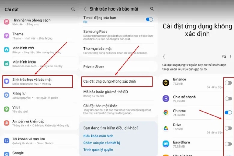 Chặn cài đặt các ứng dụng không xác định