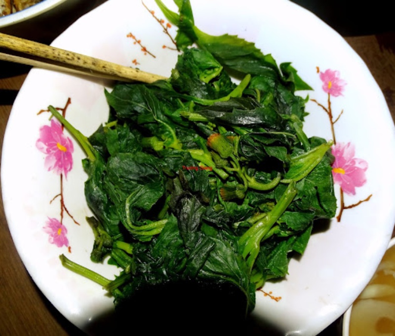 rau tàu bay xào tỏi chay thơm ngon cuốn vị