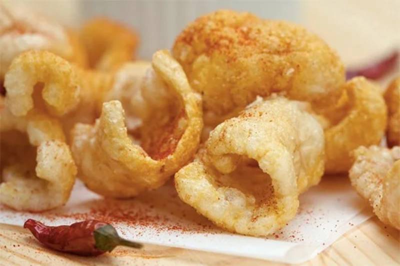 Da heo chiên tẩm muối ớt cay