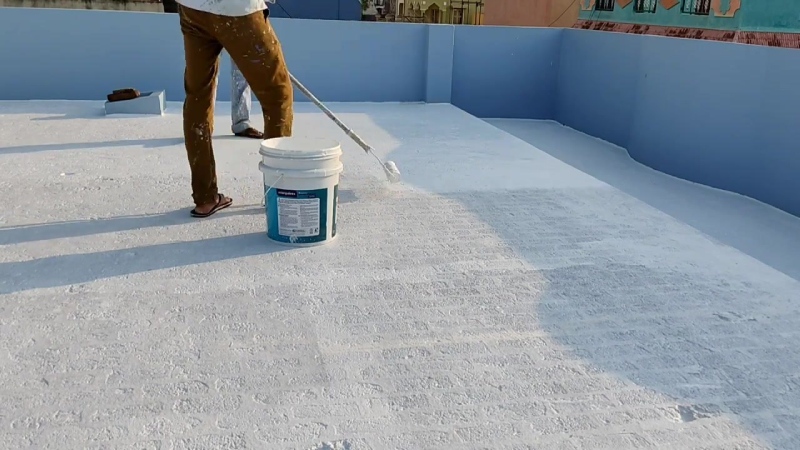 Sơn cách nhiệt màu trắng phản xạ nắng, chống nóng hiệu quả