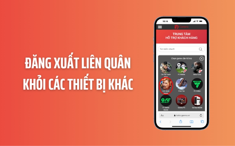 Hướng dẫn đăng xuất Liên Quân khỏi thiết bị khác trên điện thoại