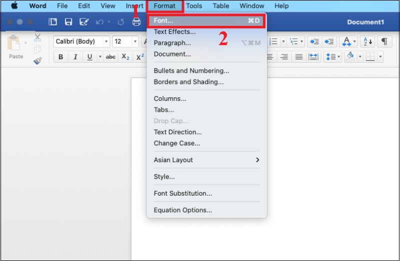 Tùy chỉnh Font trong tag Format trên macOS