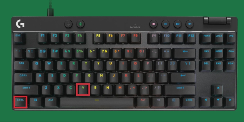 Phím tắt Ctrl V