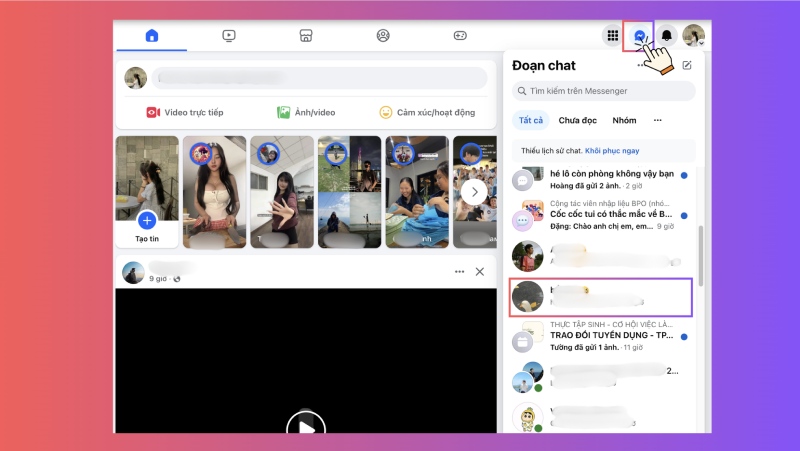 Cách gửi tin nhắn hàng loạt trên Messenger bằng máy tính