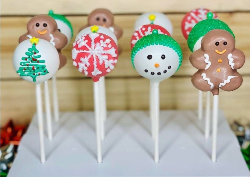 bánh cake pop giáng sinh