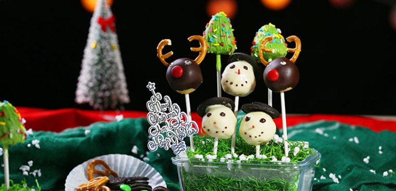Bộ cake pop Giáng Sinh