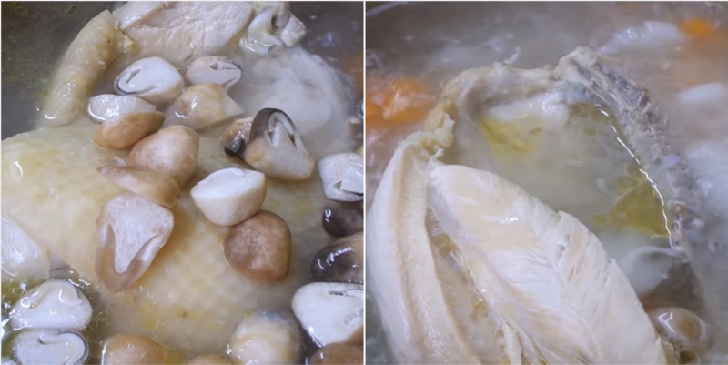nấu nước dùng ăn bánh canh