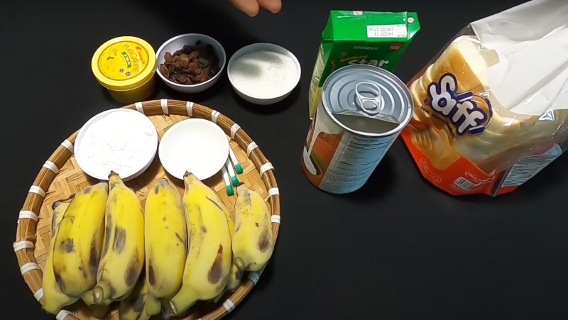 Nguyên liệu tươi làm bánh chuối