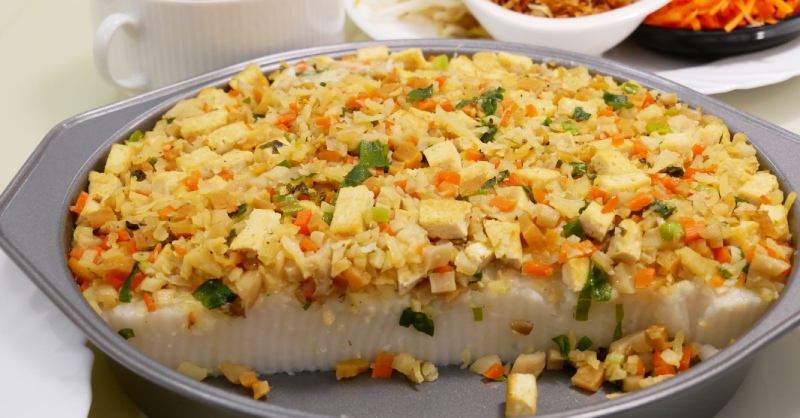Bánh đúc chay thanh đạm