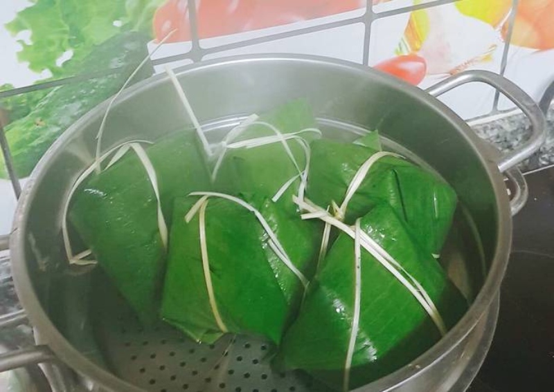 Hấp bánh giò